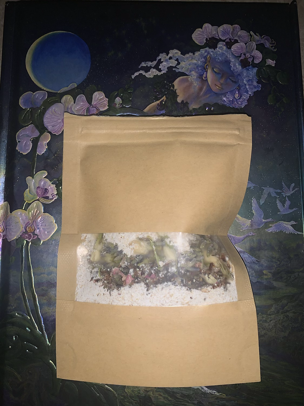 Oatmeal, Jasmin, Rose Bud BathBomb