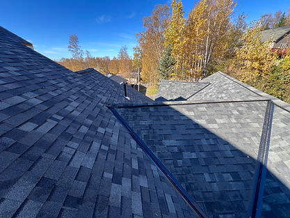 Finished architectural asphalt shingle roof in Eagle River, Alaska