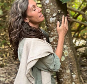 photo of janice maple hugging a tree