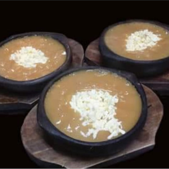 Mazamorra Dulce con queso 
