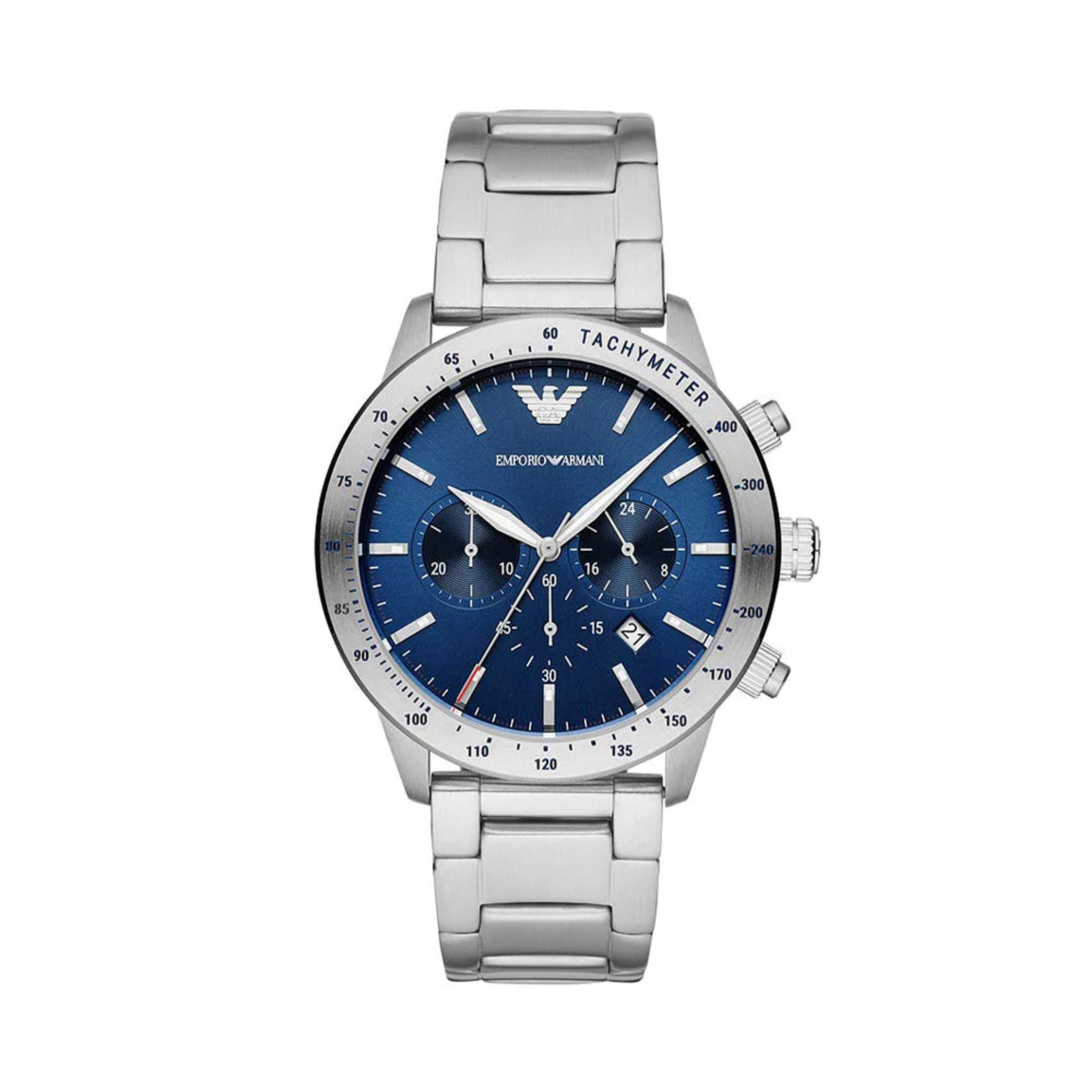 MENS ARMANI AR11306 BLUE MARIO CHRONO WATCH