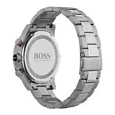Thumbnail: Mens Hugo Boss HB1513509 Rafale Black & Red Dial Chronograph Watch