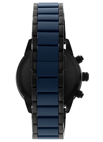 Emporio Armani Men's AR70001 Mario Chronograph Blue Dial Watch