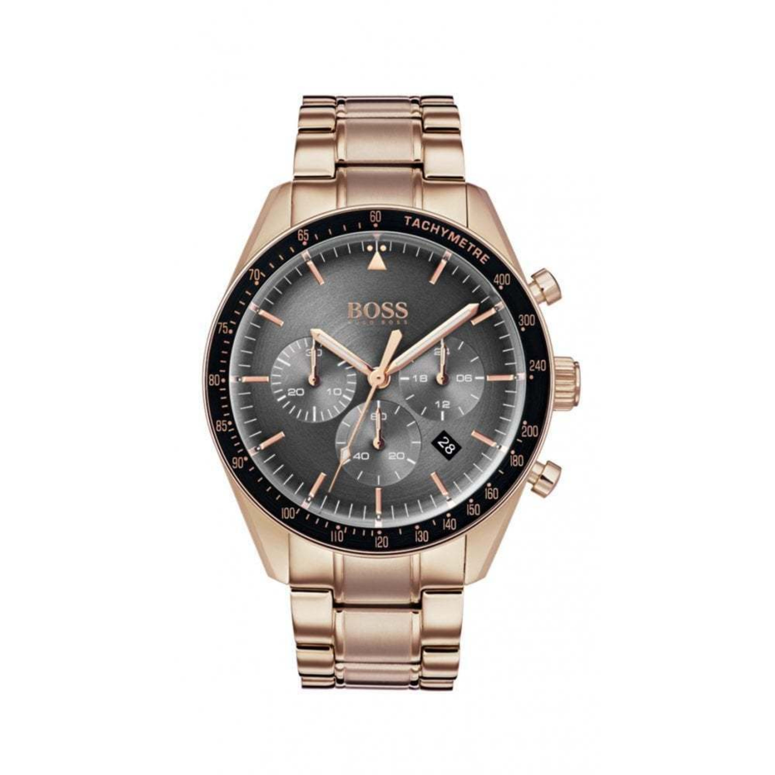 Mens Hugo Boss HB1513632 Rose Gold Chronograph Trophy Watch