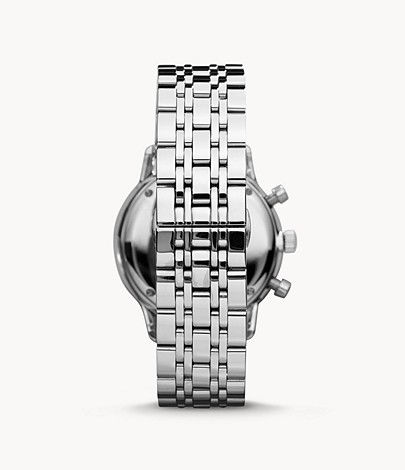 Thumbnail: Emporio Armani Men's AR0389 Classic Stainless Steel Chronograph Watch
