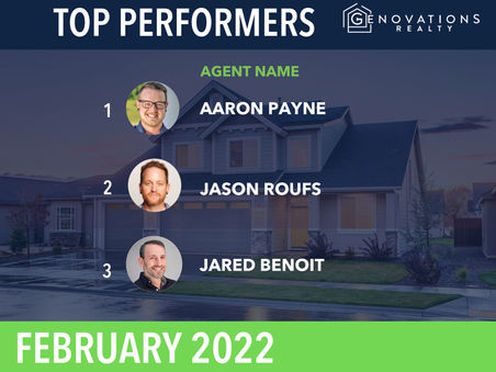 February 2022 Top Performers