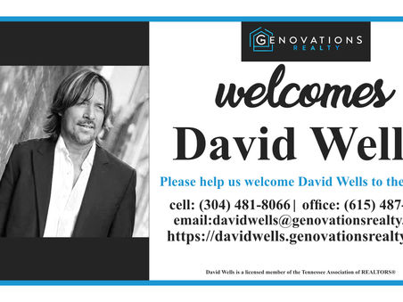 Welcome David Wells to the Team