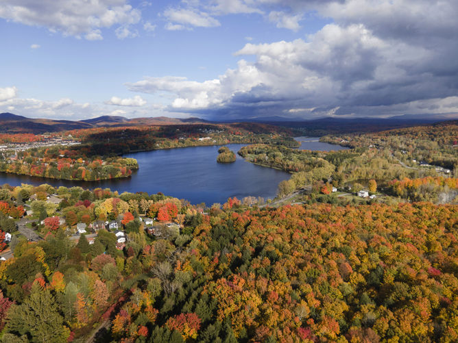 Lac Davignon en automne 