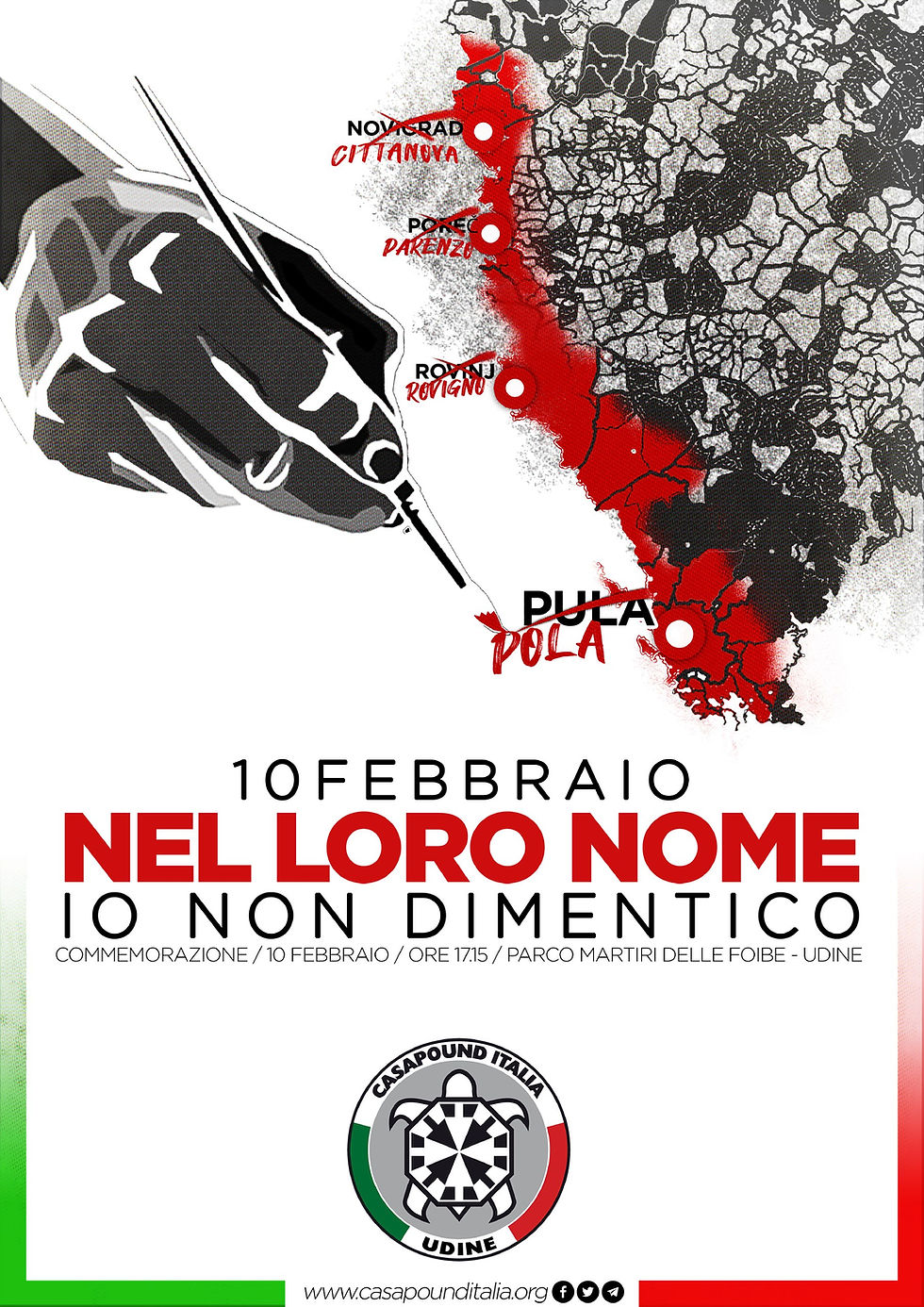 CasaPound ricorda i Martiri delle Foibe. Il 10 febbraio commemorazione a Udine