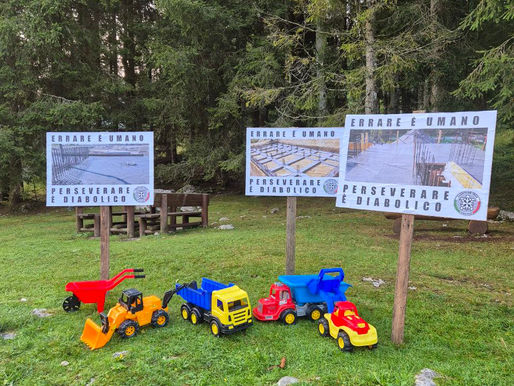 Azione di CasaPound Pordenone a Piancavallo