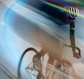 time lapse photography of man riding bic