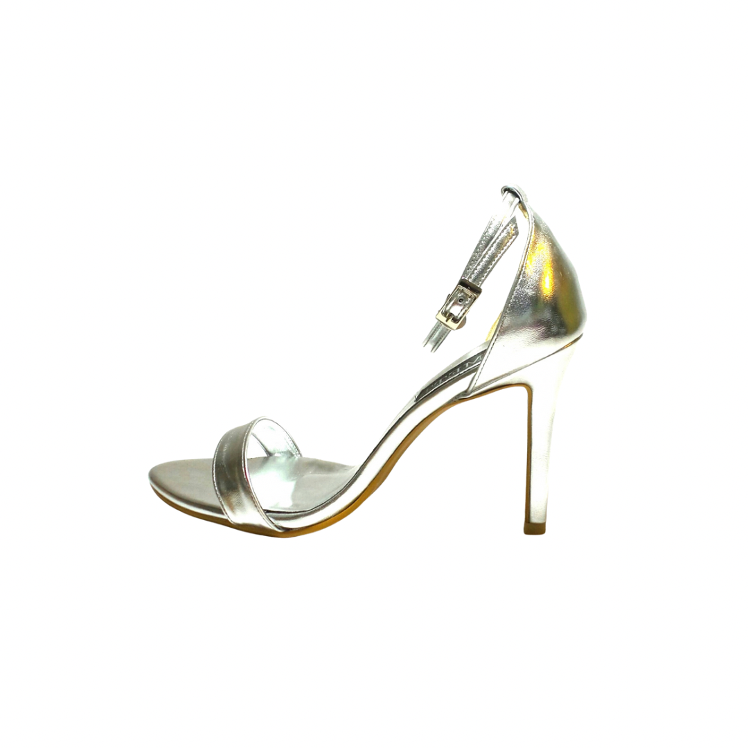 Basic Sandal Heels - Silver