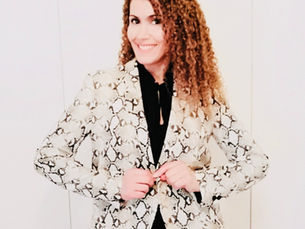 THE SNAKESKIN PRINT BLAZER