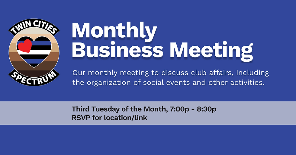 Monthly Business Meeting