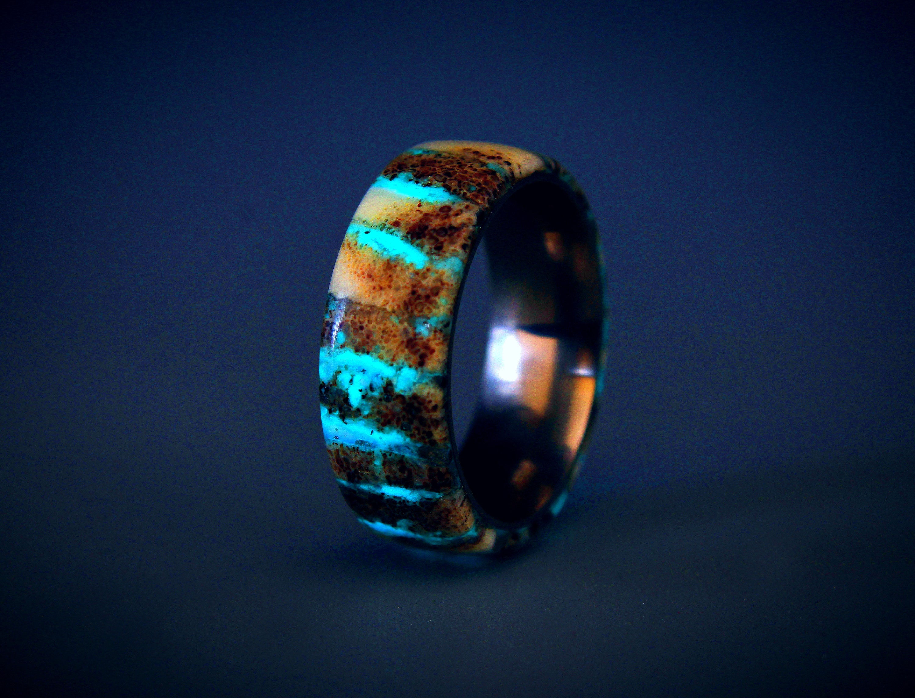 T-Rex Aurora - Dinosaur fossil bone Ring - T-Rex