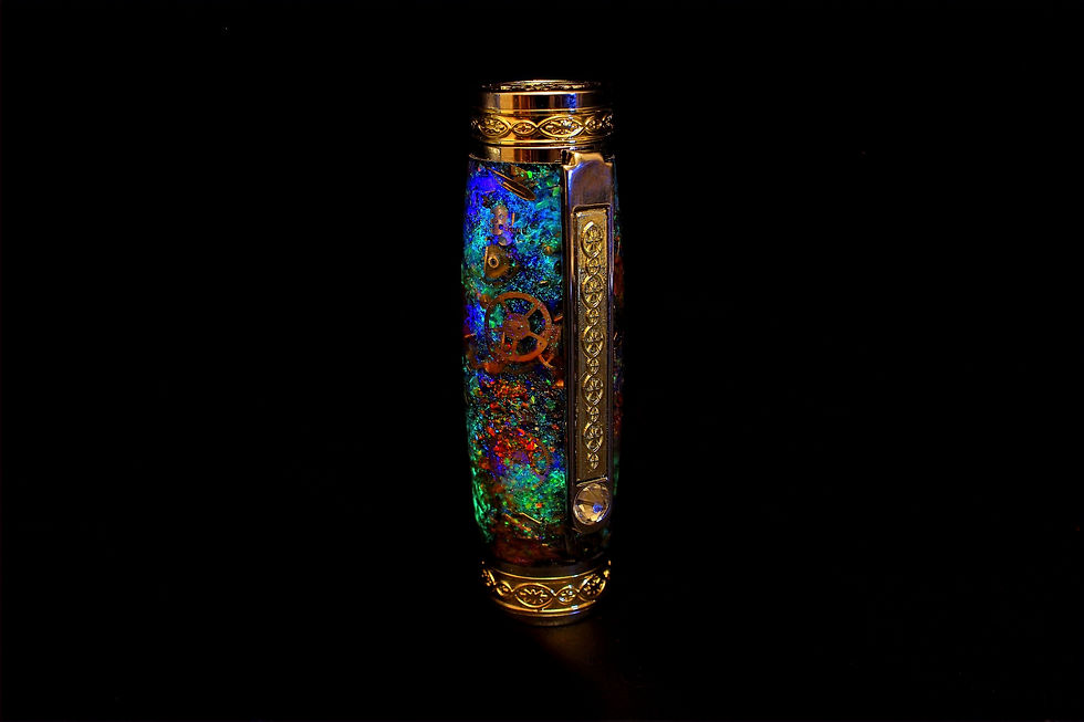 Thumbnail: Majestic Pen Atomic Clock Opal Crystal  - Swarovski