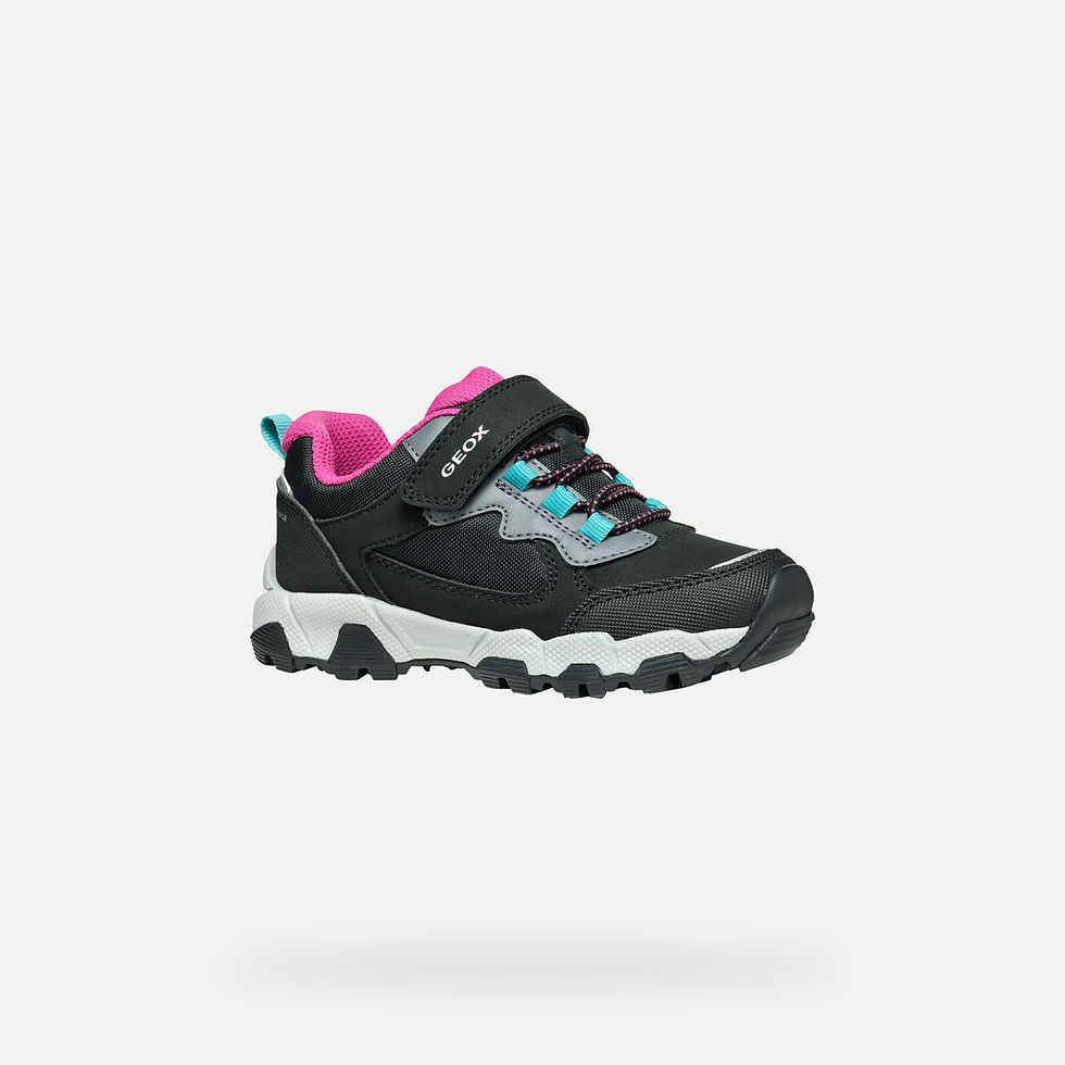 Geox Magnetar Black/pink Waterproof