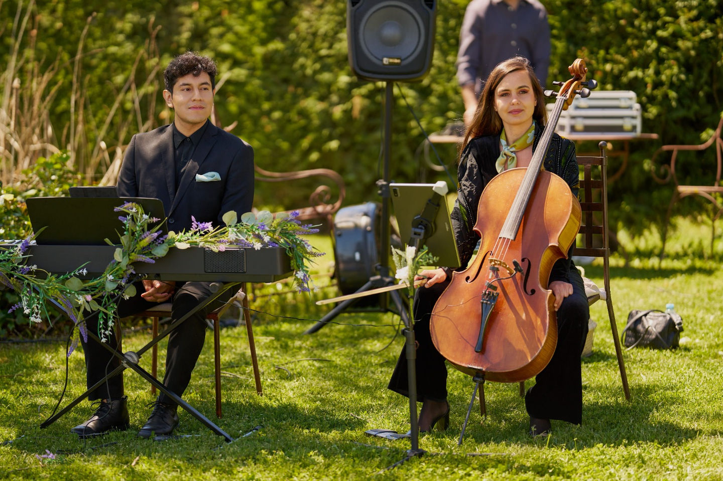 Música en vivo, dúo de chelo y piano para Ceremonia Civil en El Castillo del Buen Amor