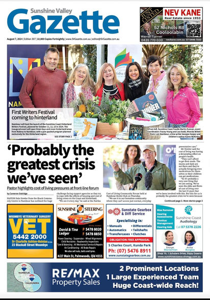 First Writers Festival coming to hinterland