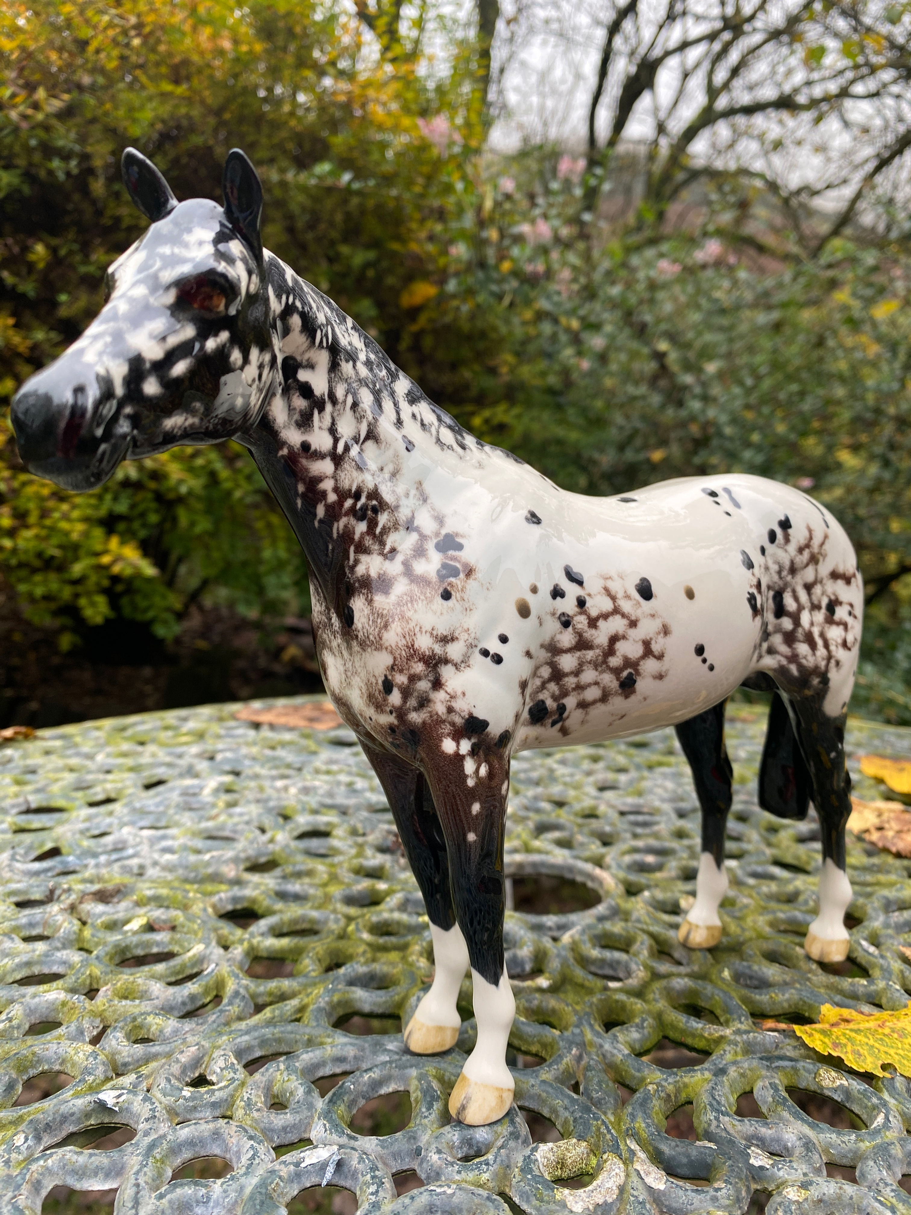 Beswick Appaloosa Stallion Horse 1st Version Model nos A1772 in Gloss Colourway 