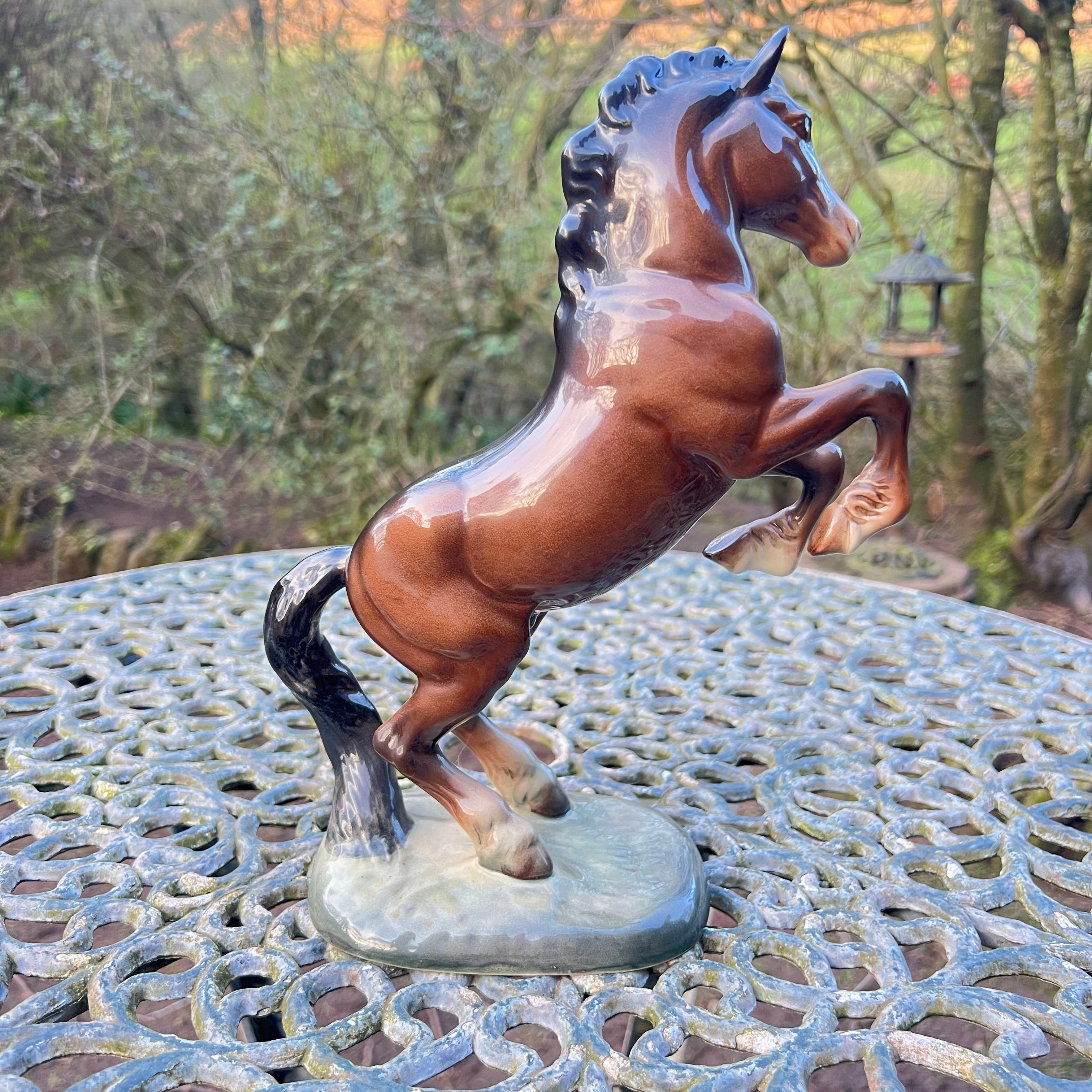 Beswick Welsh Cob (Rearing) 1st Version Model 1014 Arthur Gredington Brown Gloss