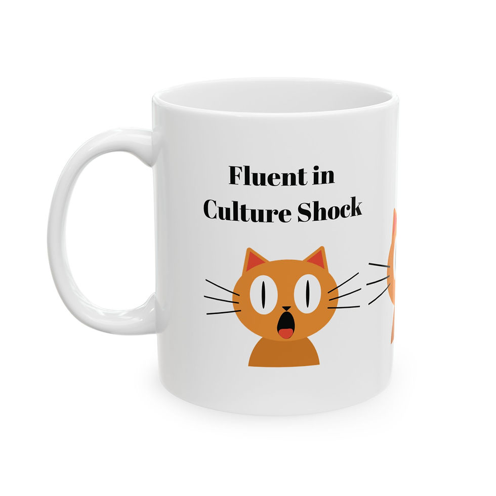 Thumbnail: "Fluent in Culture Shock " Ceramic Mug — Travel Souvenir (11oz/15oz)