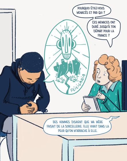 Case issu de la série "Carnet d'interprète" N°8