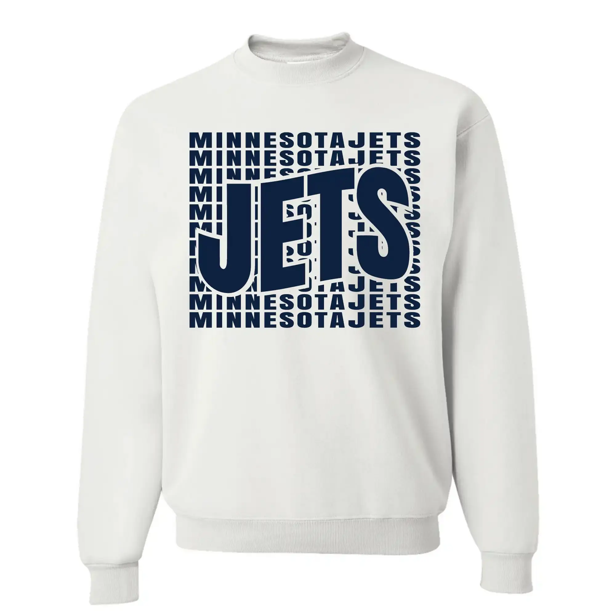 Jets White Crewneck