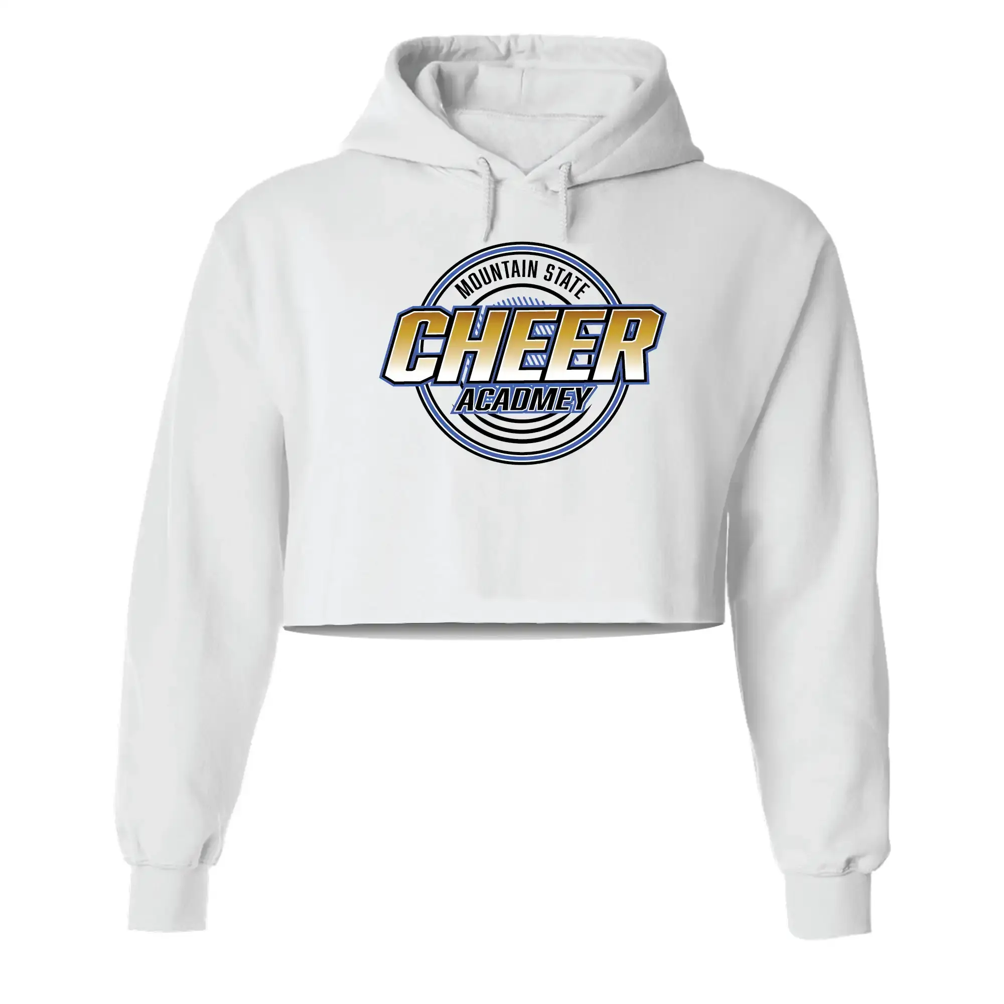 MSCA White Crop Hoodie