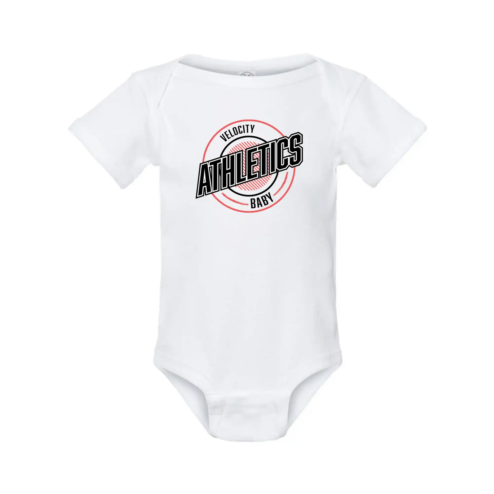 Velocity White Baby Onesie