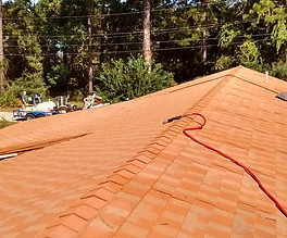 Panama City Beach softwash roof clean.
