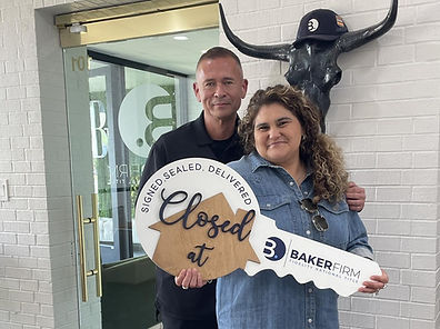 Buyer closing photo from a successful home purchase in the Fort Worth area