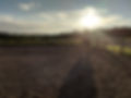 Rays of sunshine framing an equestrian in an outdoor arena