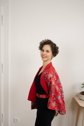 PURPLY kimono, statement kousek