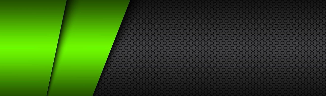 2558887-black-and-green-modern-material-vector-header-with-a-hexagonal-mesh-design-banner-