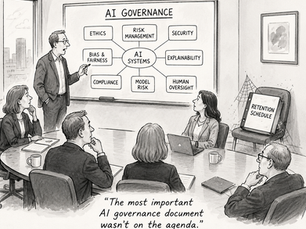 Your Retention Schedule: The AI Governance Document Nobody Is Talking About