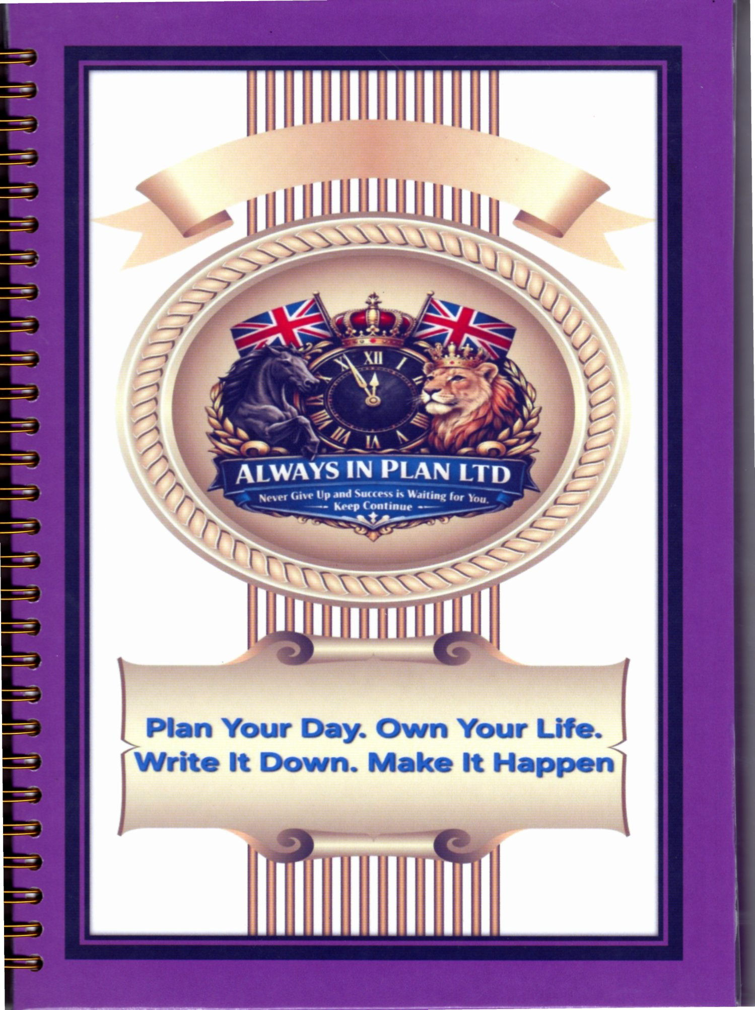 Daily Planner B5 100 Sheet Celtic Knot Corner Border Frame
