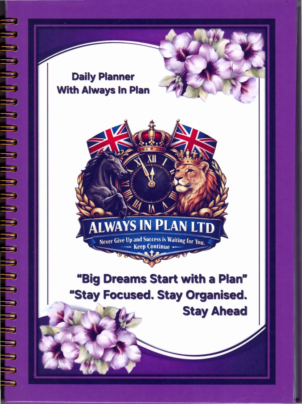 Thumbnail: Daily Planner B5 100 Sheet Celtic Knot Corner Border Frame