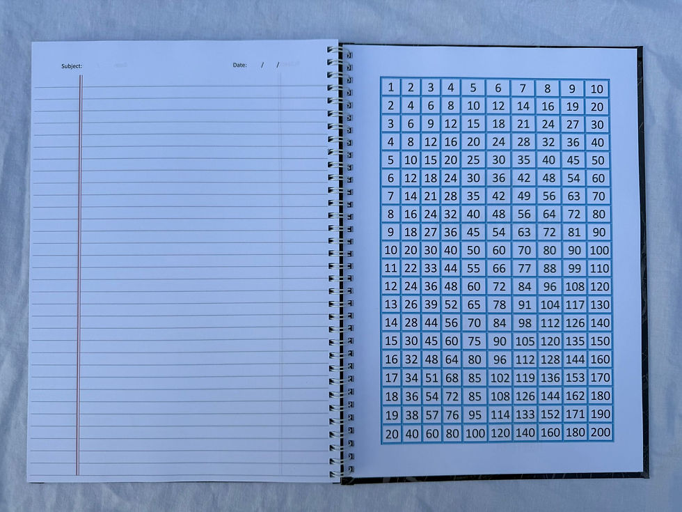 Thumbnail: 80 sheet A4 Lined Notebook Bold and Elegant Nero Marquina Marble