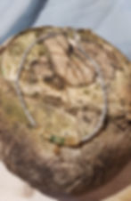 A necklace mesmerizing in its beauty from wild diamonds - small real diamonds, exactly as seen in the minerals, unpolished, i