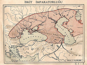İskit İmparatorluğu | Haritalar | Atatürk Dönemi Tarih Ders Kitabı, 1