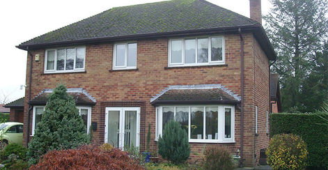 A detached home on a cloudy day