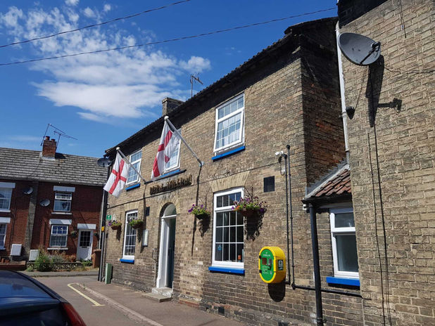 front of pub 