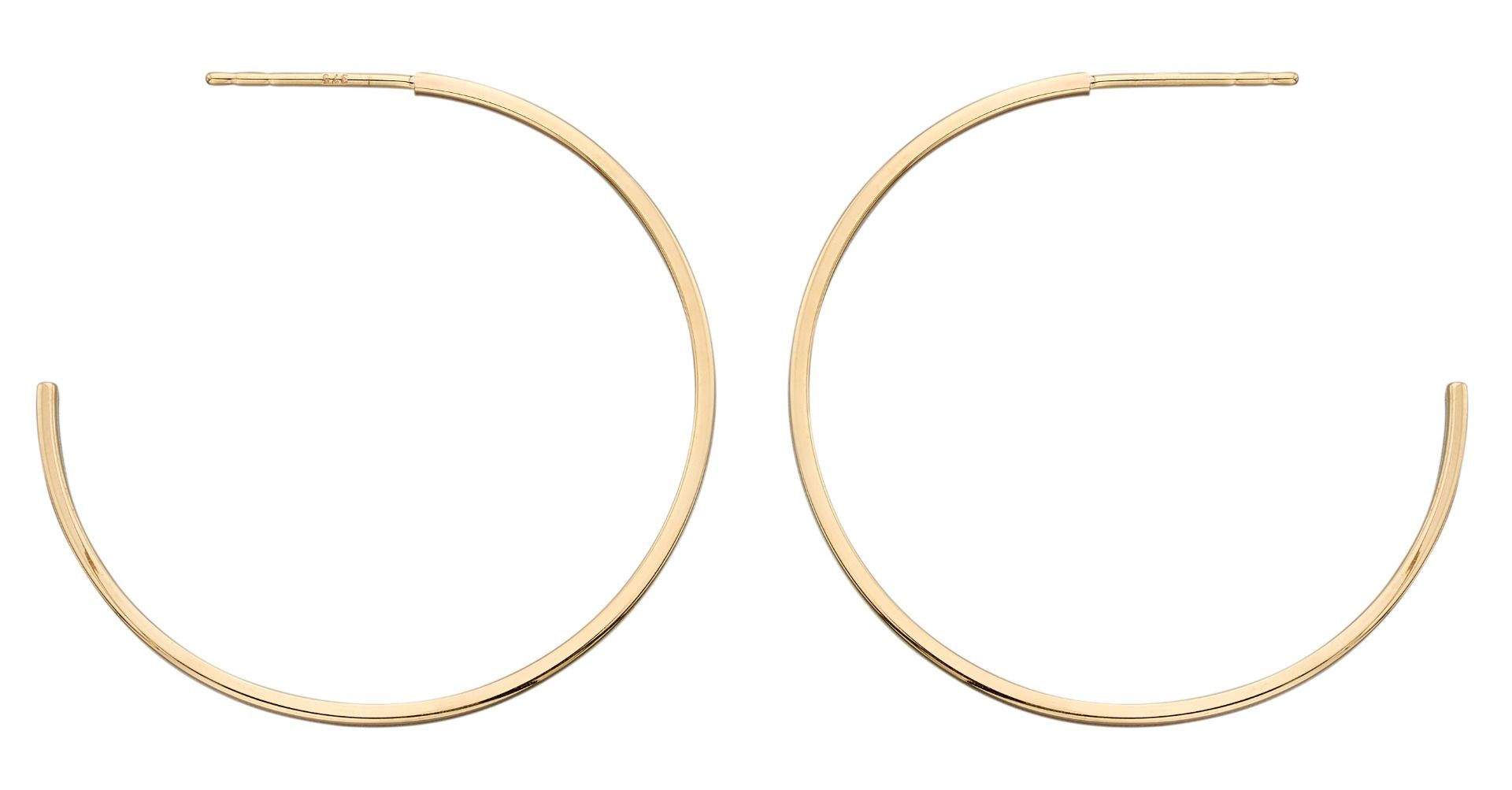 hooped gold earrings