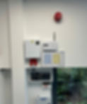 fire alarm panel after servicing 