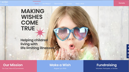 Kent Wish Foundation by SMS Web Design