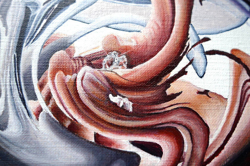 "SILEX Sophie", 2020. Acrylique, 20x20cm, COLLECTION des CARRÉS de 379 ©portraits d’artisan(e)s et d’artistes, photographies, peintures, sculptures, installations, art contemporain, de Corinne Costa Erard