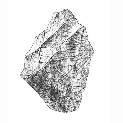 Fig. 2. gr. 1_2. - silex, Corinne(Nancy). " SILEX biface Corinne, Apicultrice", COLLECTION CARRÉS 379 ©portraits d’artisan(e)s et d’artistes, photographies, peintures, dessin, sculptures, installations, art contemporain, de Corinne Costa Erard