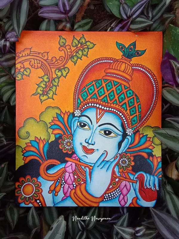 Lord Krishna Mural painting Ditha Art
