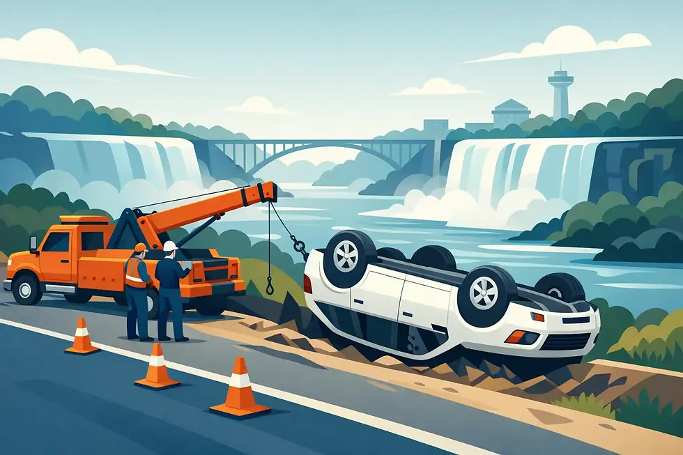 Overturned Vehicle Recovery Case Study in Niagara